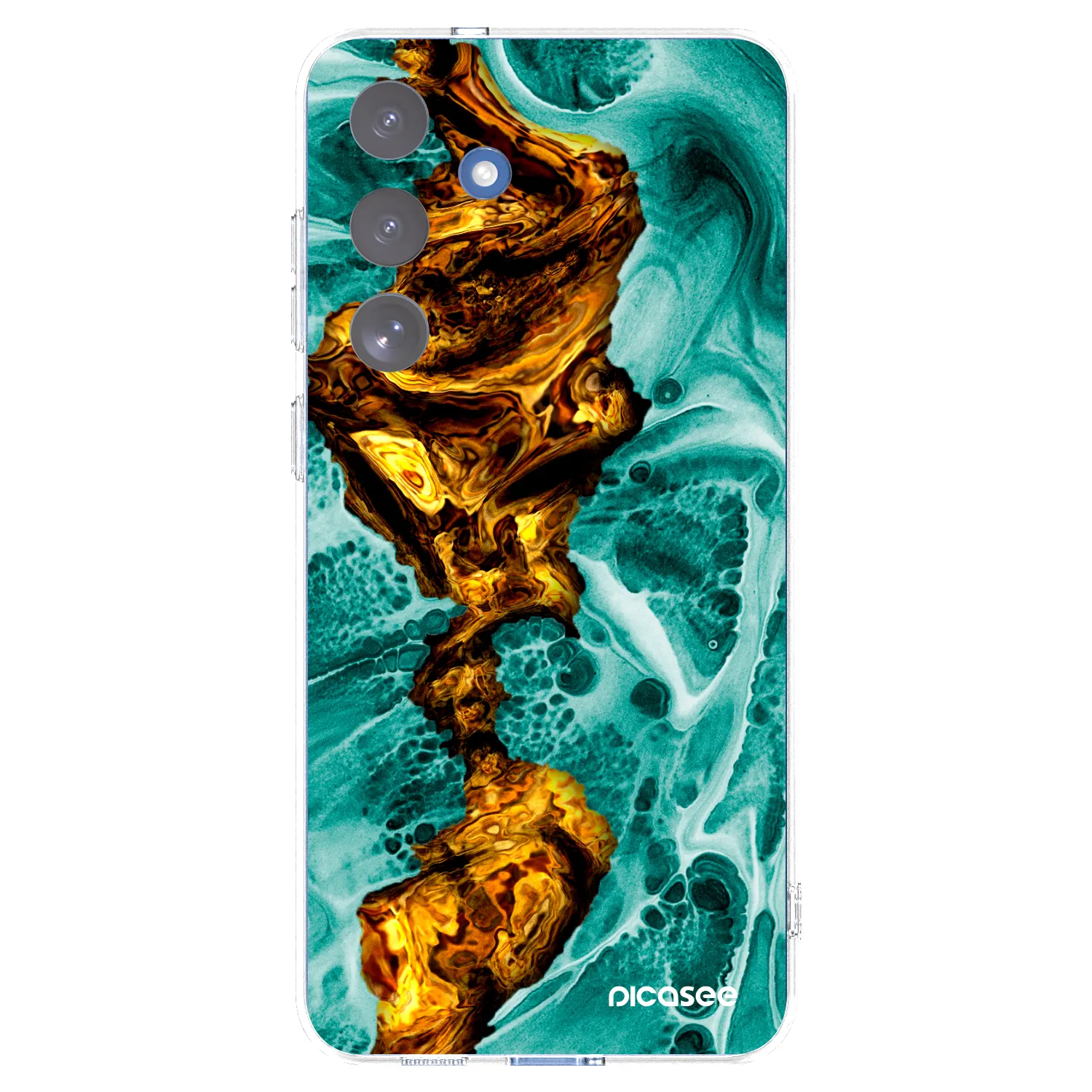 Picasee silikonový průhledný obal pro Samsung Galaxy S25 FE 5G - Goldsky