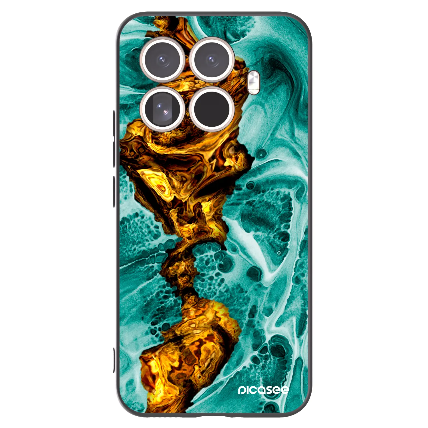 Picasee silikonový černý obal pro Xiaomi 15T Pro - Goldsky