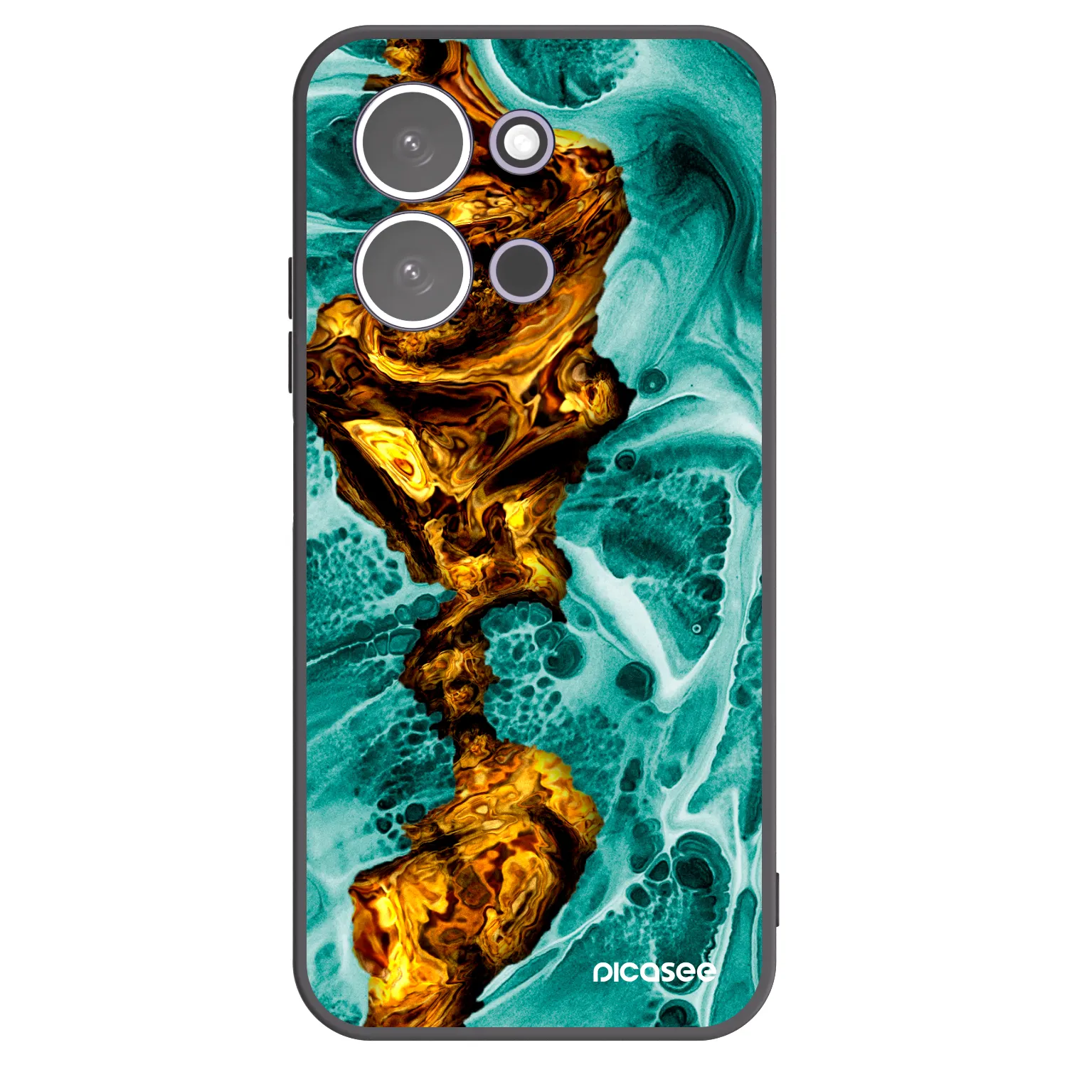 Picasee silikonový černý obal pro Xiaomi Redmi 15C 5G - Goldsky