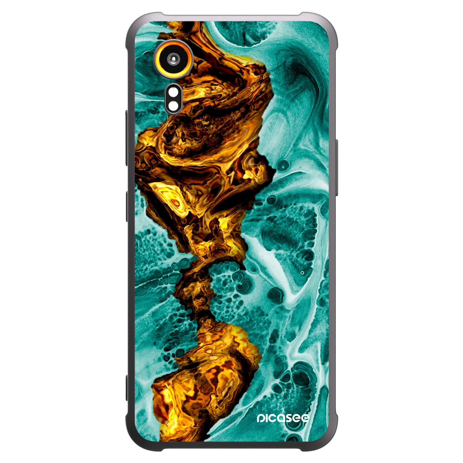 Picasee silikonový černý obal pro Samsung Galaxy Xcover 7 - Goldsky