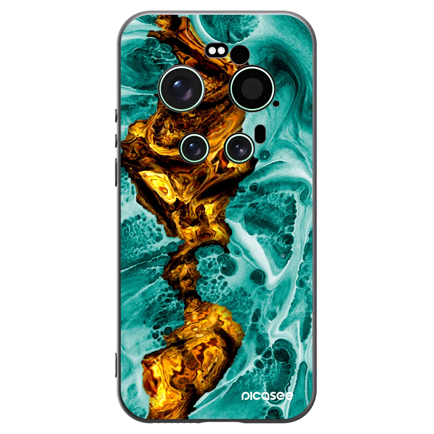 Picasee silikonový černý obal pro Xiaomi 17 Ultra - Goldsky
