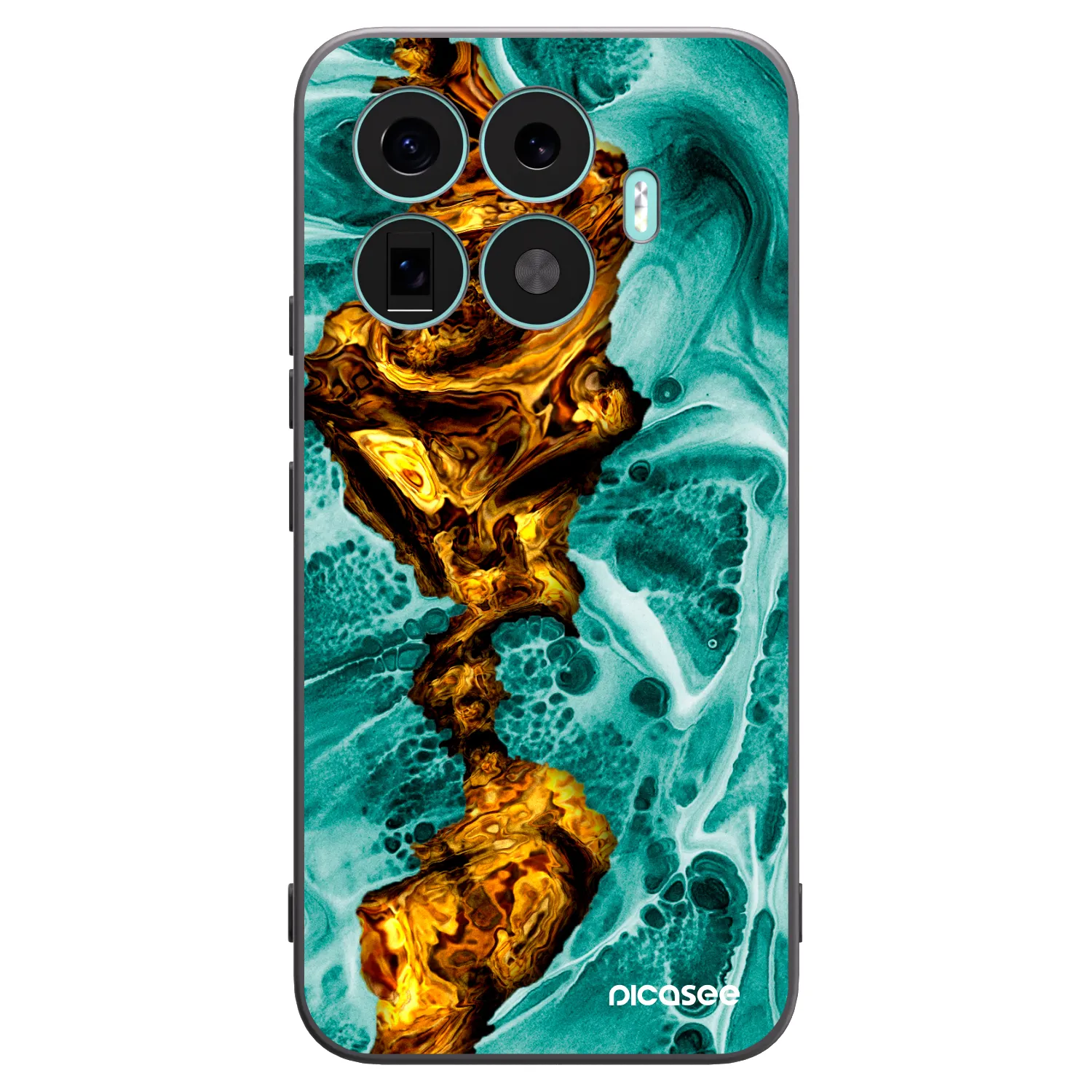 Picasee silikonový černý obal pro Xiaomi 17T Pro - Goldsky