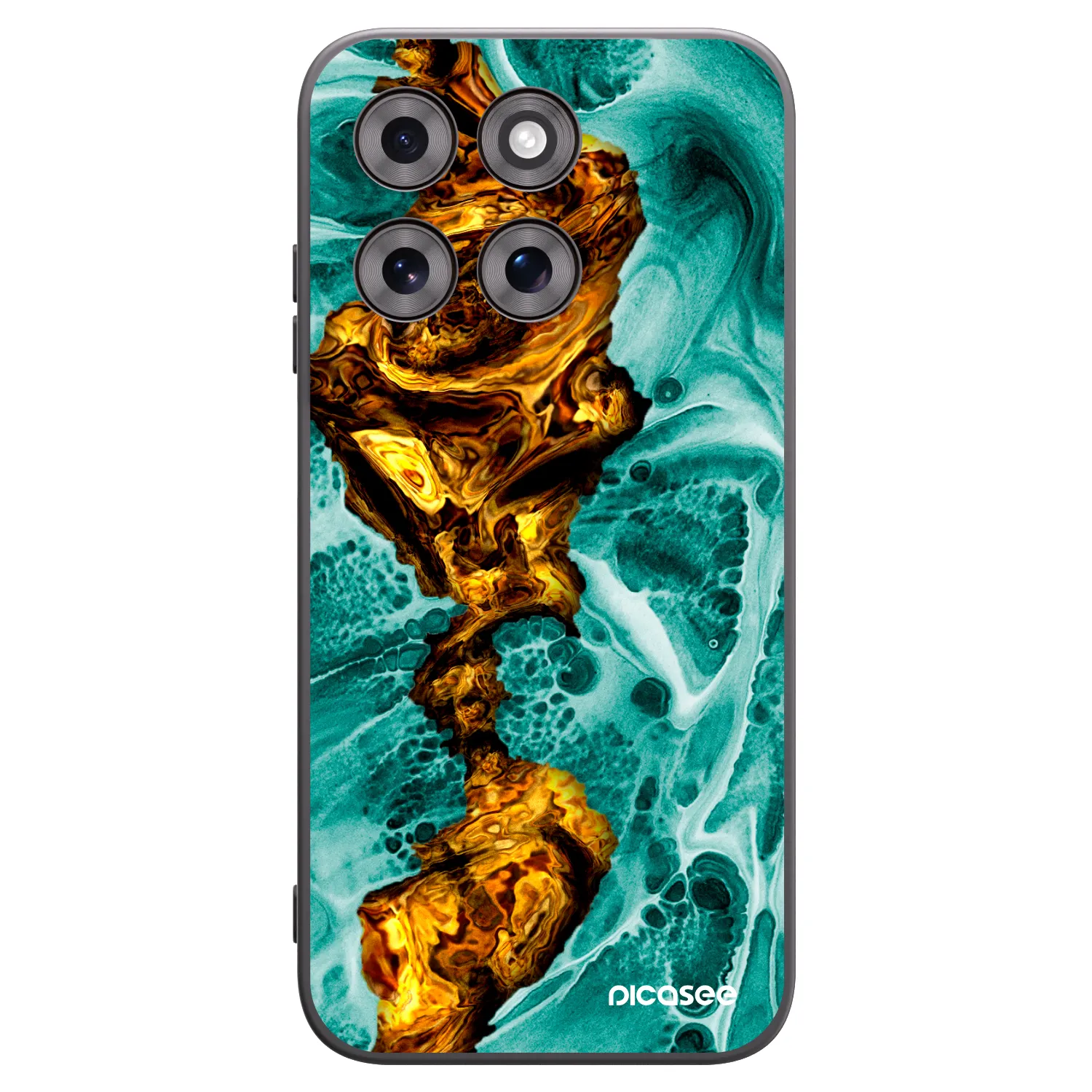 Picasee silikonový černý obal pro Motorola Moto G77 - Goldsky