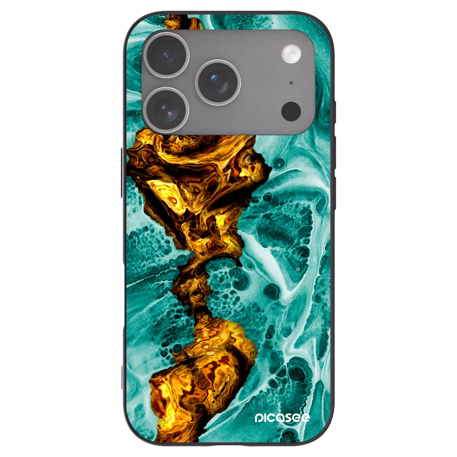 Picasee silikonový černý obal pro Apple iPhone 18 Pro - Goldsky