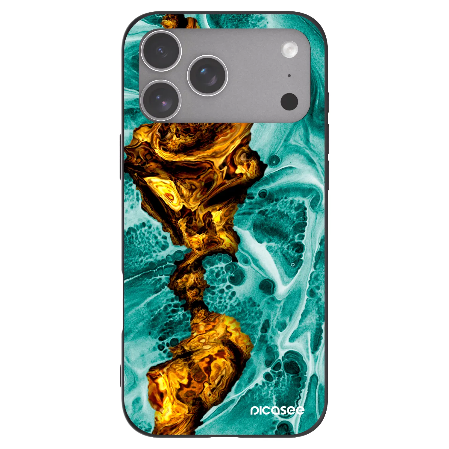 Picasee silikonový černý obal pro Apple iPhone 18 Pro Max - Goldsky