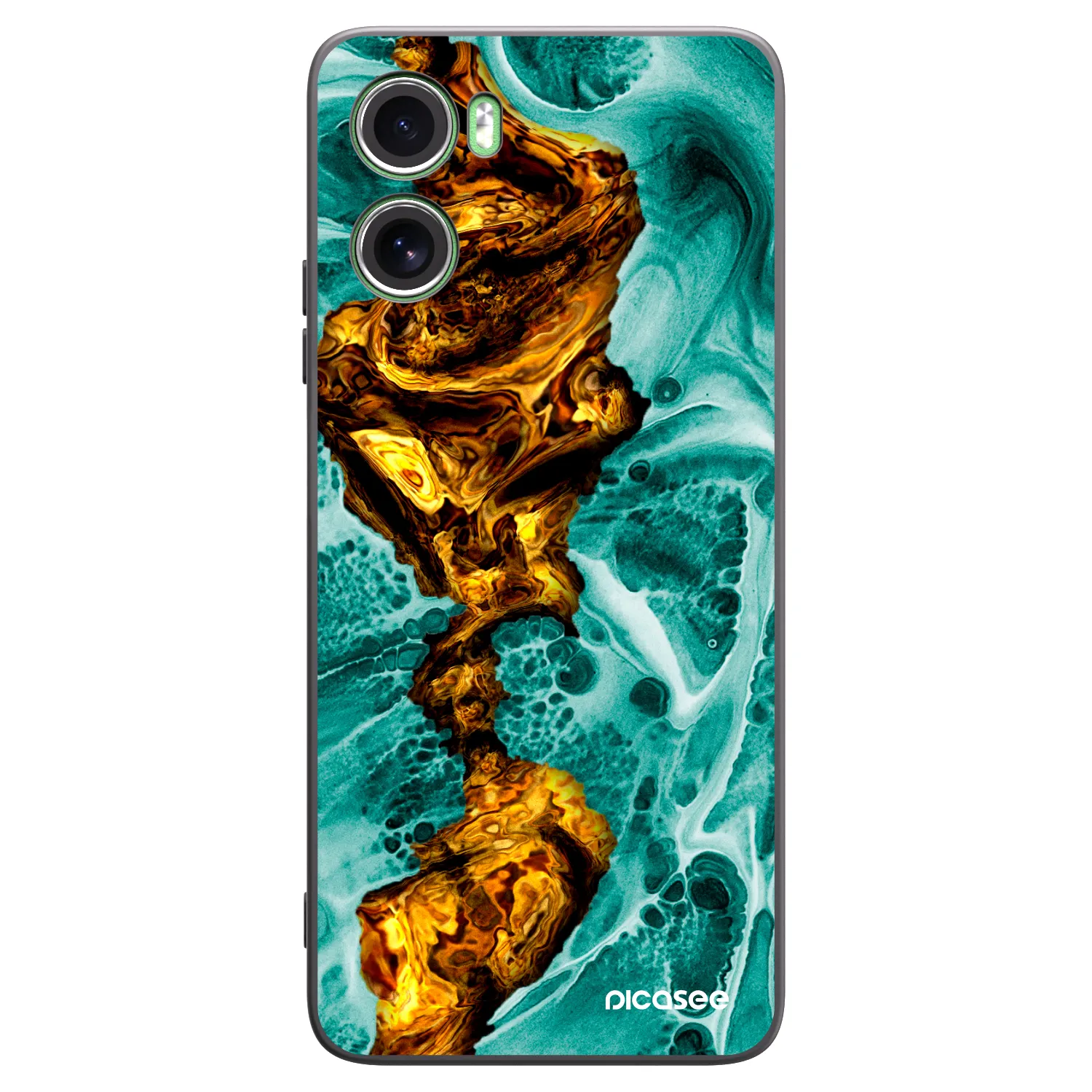 Picasee silikonový černý obal pro Motorola Moto G06 - Goldsky