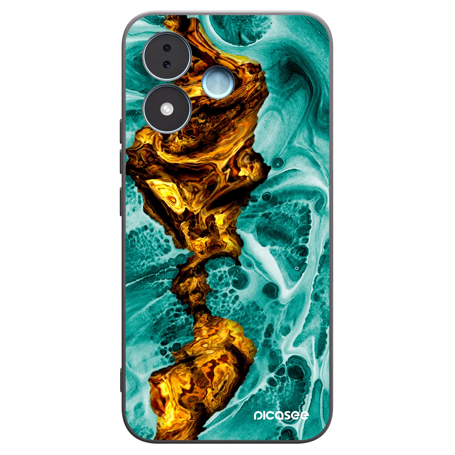 Picasee silikonový černý obal pro Xiaomi Redmi Note 17 5G - Goldsky