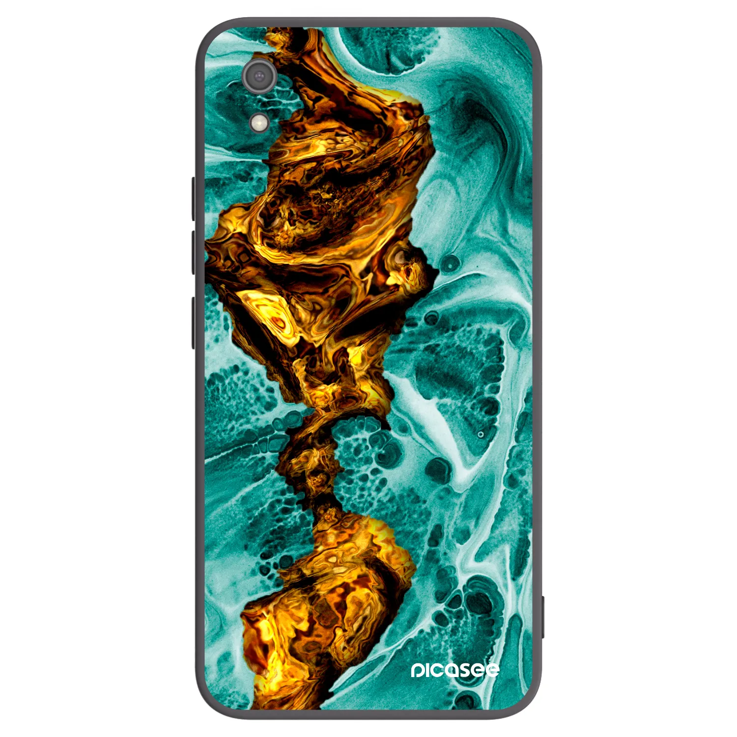 Picasee silikonový černý obal pro Xiaomi Redmi 7A - Goldsky