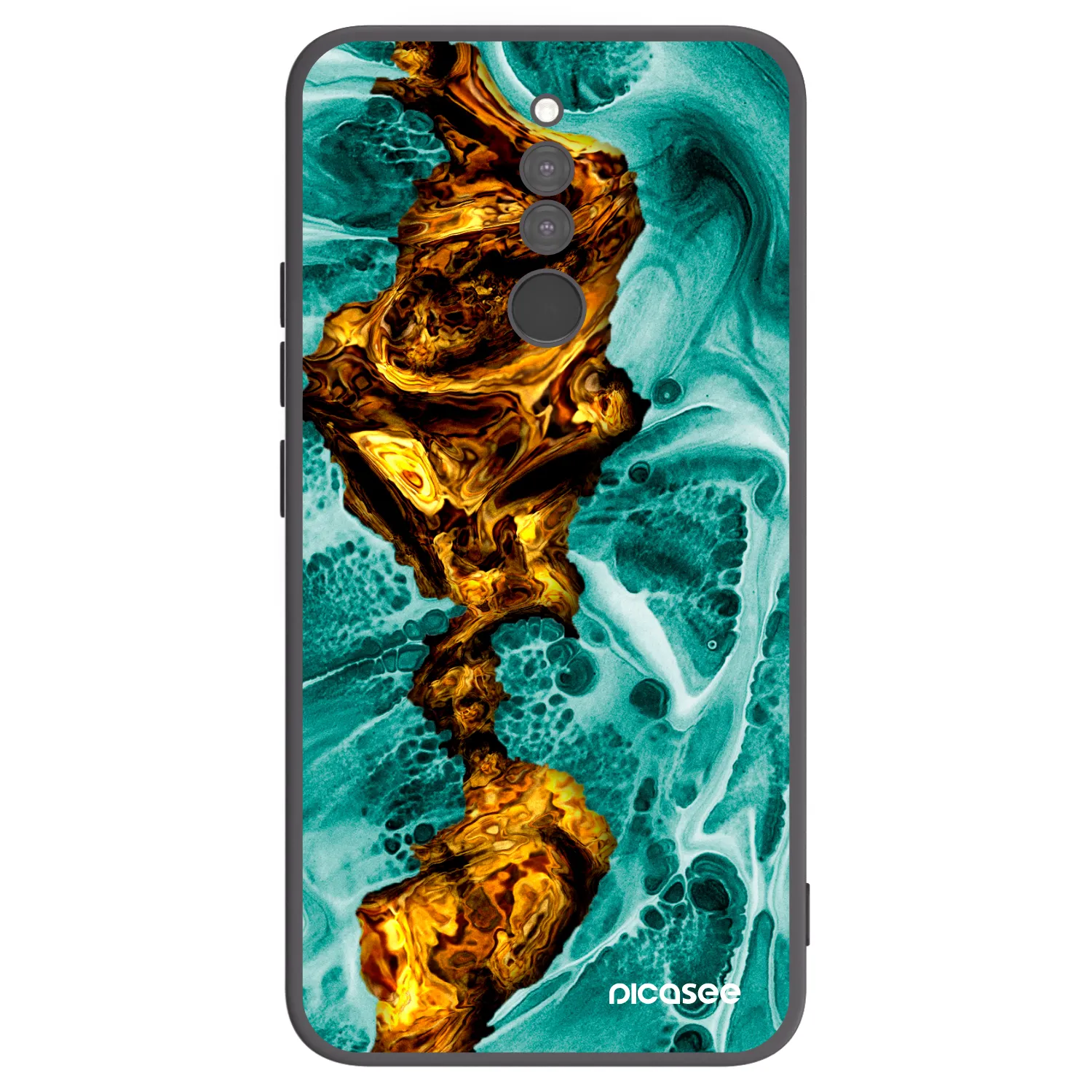 Picasee silikonový černý obal pro Xiaomi Redmi 8 - Goldsky