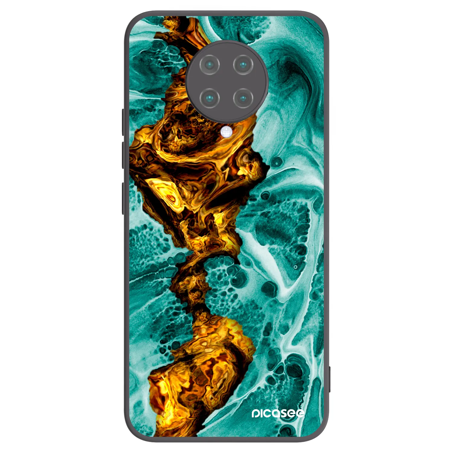 Picasee silikonový černý obal pro Xiaomi Poco F2 Pro - Goldsky