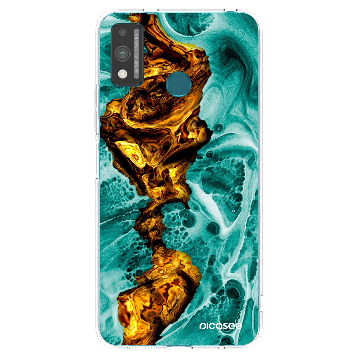 Picasee silikonový průhledný obal pro Honor 9X Lite - Goldsky