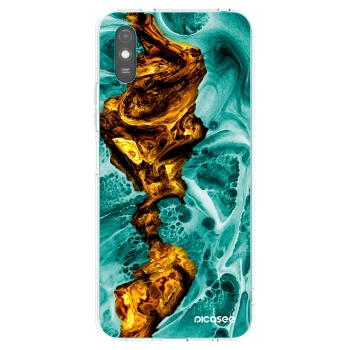 Picasee silikonový průhledný obal pro Xiaomi Redmi 9A - Goldsky