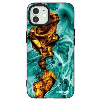 Picasee silikonový černý obal pro Apple iPhone 12 - Goldsky