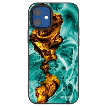 Picasee silikonový černý obal pro Apple iPhone 12 mini - Goldsky