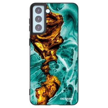 Picasee silikonový černý obal pro Samsung Galaxy S21+ 5G G996F - Goldsky