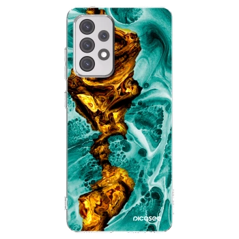 Picasee silikonový průhledný obal pro Samsung Galaxy A52 5G A525F - Goldsky