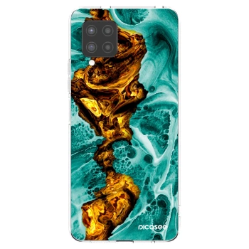Picasee silikonový průhledný obal pro Samsung Galaxy A42 A426B - Goldsky