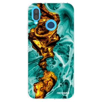 Picasee silikonový průhledný obal pro Huawei P20 Lite - Goldsky