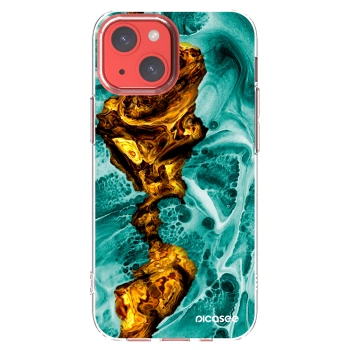 Picasee silikonový průhledný obal pro Apple iPhone 13 mini - Goldsky