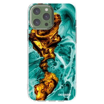 Picasee silikonový průhledný obal pro Apple iPhone 13 Pro Max - Goldsky