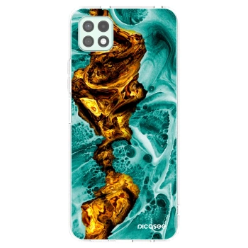 Picasee silikonový průhledný obal pro Samsung Galaxy A22 A226B 5G - Goldsky