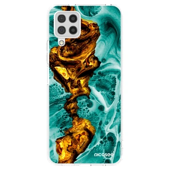Picasee silikonový průhledný obal pro Samsung Galaxy A22 A225F 4G - Goldsky