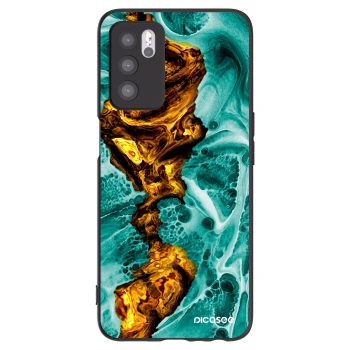Picasee silikonový černý obal pro OPPO A16s - Goldsky