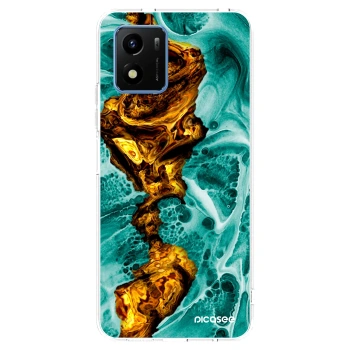 Picasee silikonový průhledný obal pro Vivo Y01 - Goldsky