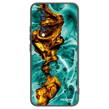 Picasee silikonový černý obal pro Honor 70 - Goldsky