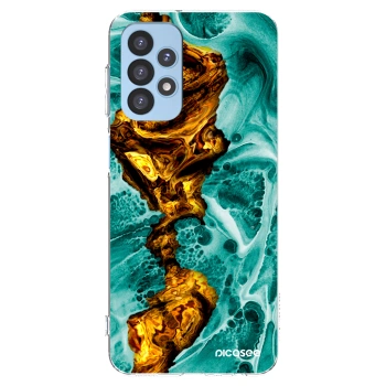 Picasee silikonový průhledný obal pro Samsung Galaxy A23 A235F 4G - Goldsky