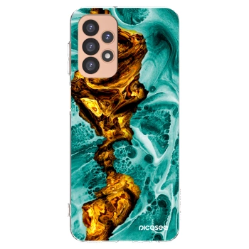 Picasee silikonový průhledný obal pro Samsung Galaxy A23 A236B 5G - Goldsky