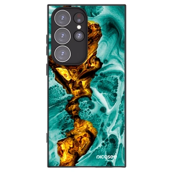 Picasee silikonový černý obal pro Samsung Galaxy S23 Ultra 5G - Goldsky