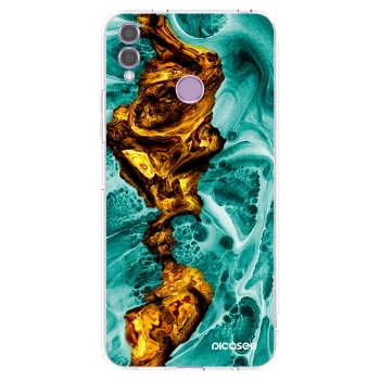 Picasee silikonový průhledný obal pro Honor 8X - Goldsky