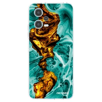 Picasee silikonový průhledný obal pro Xiaomi Redmi Note 12 5G - Goldsky