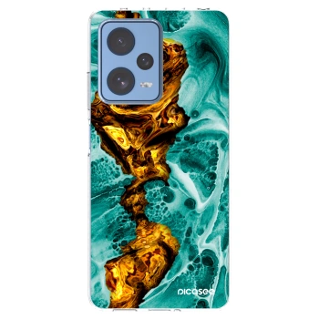 Picasee silikonový průhledný obal pro Xiaomi Redmi Note 12 Pro 5G - Goldsky