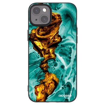 Picasee silikonový černý obal pro Apple iPhone 15 Plus - Goldsky
