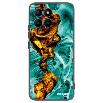 Picasee silikonový černý obal pro Honor 70 Lite - Goldsky