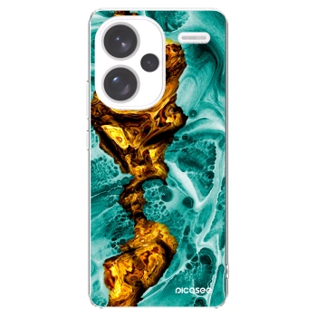 Picasee silikonový průhledný obal pro Xiaomi Redmi Note 13 Pro+ 5G - Goldsky