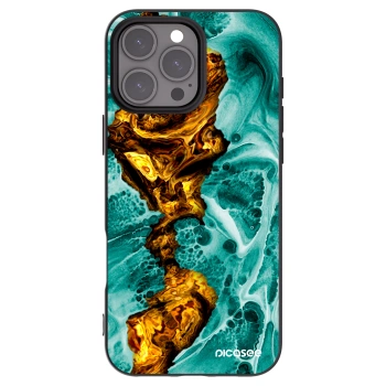 Picasee silikonový černý obal pro Apple iPhone 16 Pro Max - Goldsky