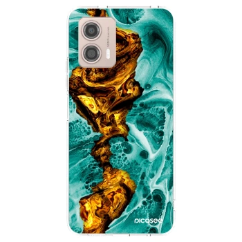 Picasee silikonový průhledný obal pro Motorola Moto G53 5G - Goldsky