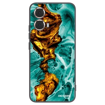 Picasee silikonový černý obal pro Motorola Moto G85 - Goldsky