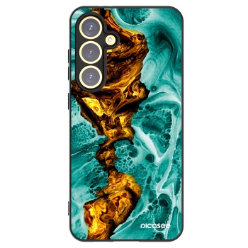 Picasee silikonový černý obal pro Samsung Galaxy S24 FE S721B - Goldsky