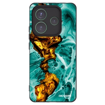 Picasee silikonový černý obal pro Xiaomi Redmi Note 14 5G - Goldsky