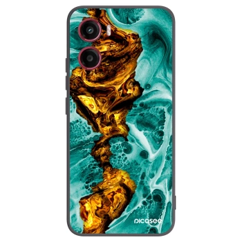 Picasee silikonový černý obal pro Motorola Moto G05 - Goldsky