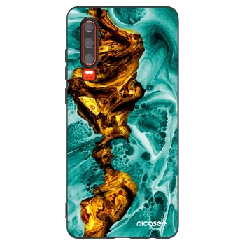 Picasee silikonový černý obal pro Huawei P30 - Goldsky