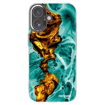 Picasee silikonový průhledný obal pro Apple iPhone 17 - Goldsky
