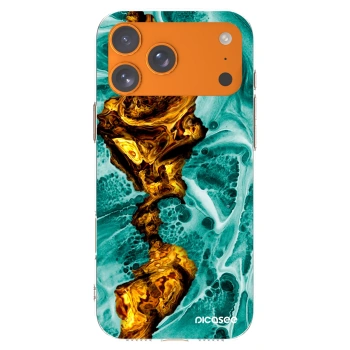 Picasee silikonový průhledný obal pro Apple iPhone 17 Pro Max - Goldsky