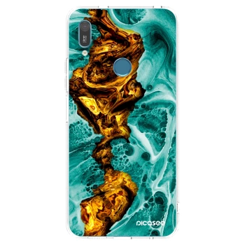 Picasee silikonový průhledný obal pro Huawei Y6 2019 - Goldsky
