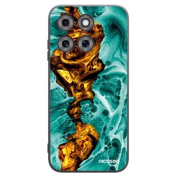 Picasee silikonový černý obal pro Motorola Moto G77 - Goldsky