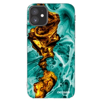 Picasee silikonový průhledný obal pro Apple iPhone 11 - Goldsky